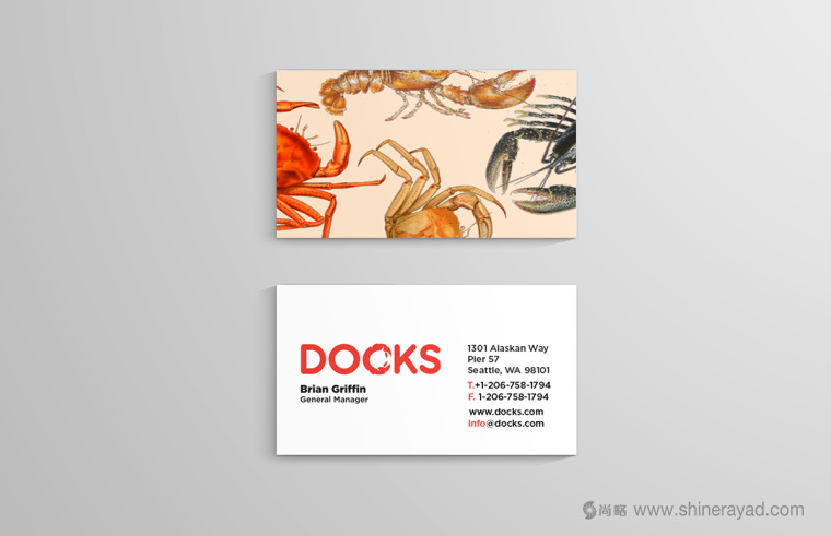DOCKS 螃蟹海鮮餐廳餐飲VI形象設計-上海餐飲品牌設計公司上海VI設計公司5