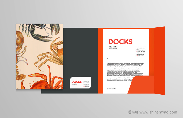 DOCKS 螃蟹海鮮餐廳餐飲VI形象設計-上海餐飲品牌設計公司上海VI設計公司7