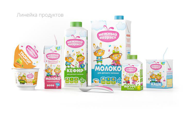 Карточка 卡通人物版嬰兒兒童酸奶包裝設計-上海包裝設計公司設計鑒賞2