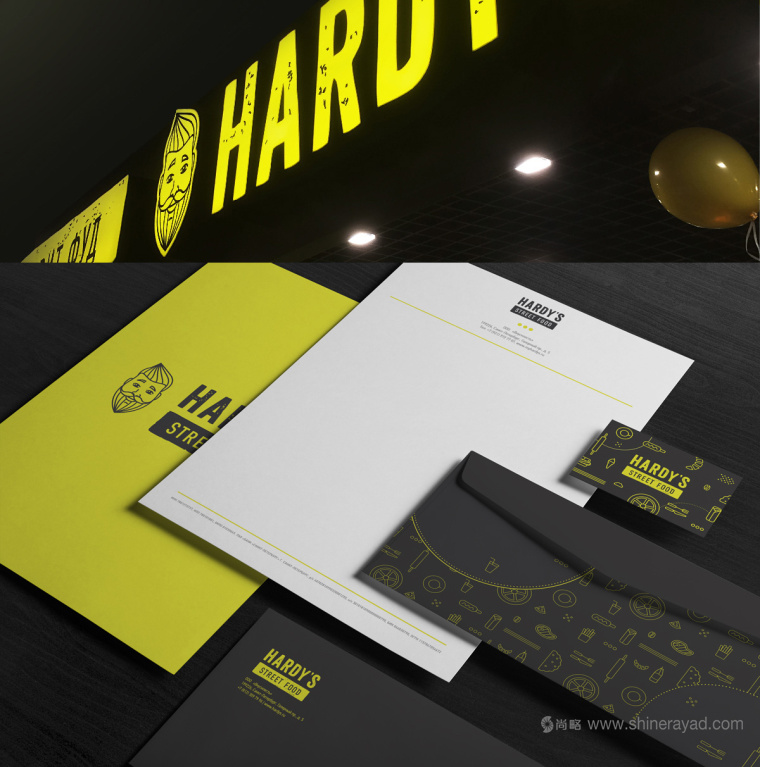 Hardy''s 咖啡漢堡披薩快餐連鎖餐飲品牌VI形象設計-上海餐飲品牌VI設計公司4