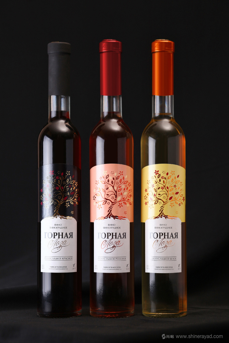 вин 半甜葡萄酒包裝標簽設計-上海紅酒包裝設計公司設計欣賞點評1
