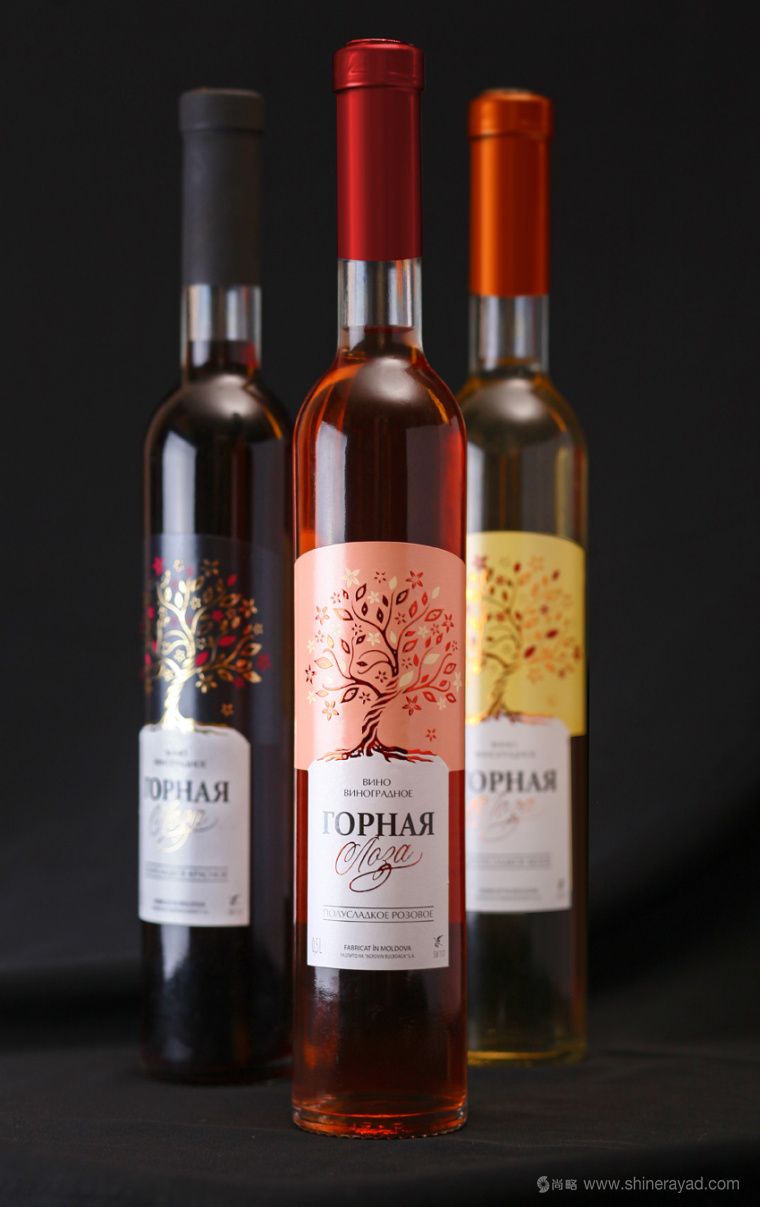 вин 半甜葡萄酒包裝標簽設計-上海紅酒包裝設計公司設計欣賞點評4