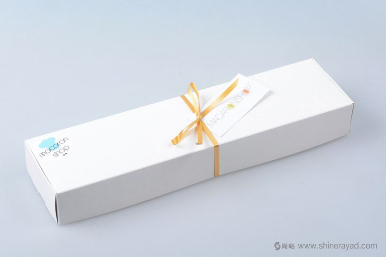 上海甜品包裝設計公司分享：Macarons手繪花卉插圖風杏仁餅蛋糕糕點包裝設計1