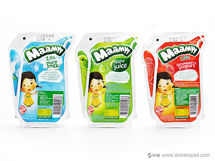 maamyy兒童牛奶及奶制品兒童酸奶飲料品牌包裝設計-上海包裝設計公司3