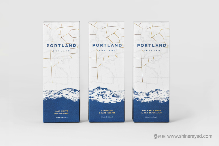 上海包裝設計公司品鑒：Portland 男士護膚品化妝品包裝設計2