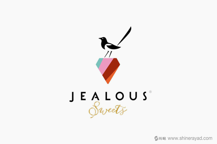 Jealous 糖果品牌小鳥LOGO設計-上海LOGO設計公司2