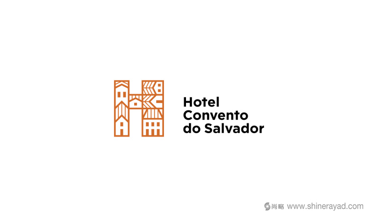 Hotel Convento 酒店H英文字母LOGO設計-上海LOGO設計公司2