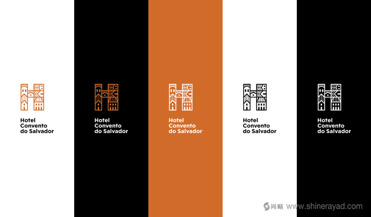 Hotel Convento 酒店H英文字母LOGO設計-上海LOGO設計公司5