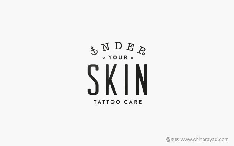 Skin 臉譜骷髏花朵護膚品化妝品標志設計2