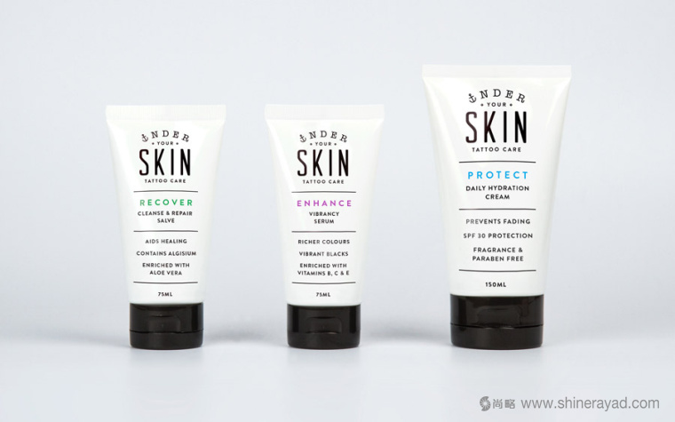 Skin 臉譜骷髏花朵護膚品化妝品包裝設計-上海包裝設計公司設計欣賞6