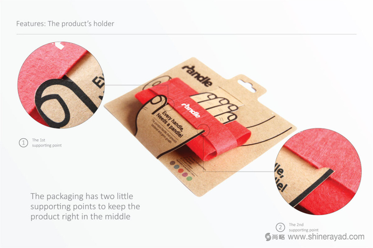 Pandle便攜式橡膠手柄扶手模切刀版包裝設計-上海包裝設計公司設計鑒品10