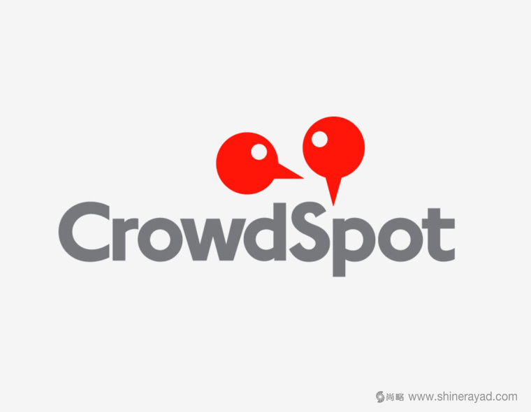 CrowdSpot 在線地圖信息點收集評論分享軟件工具LOGO設計-上海logo設計公司1