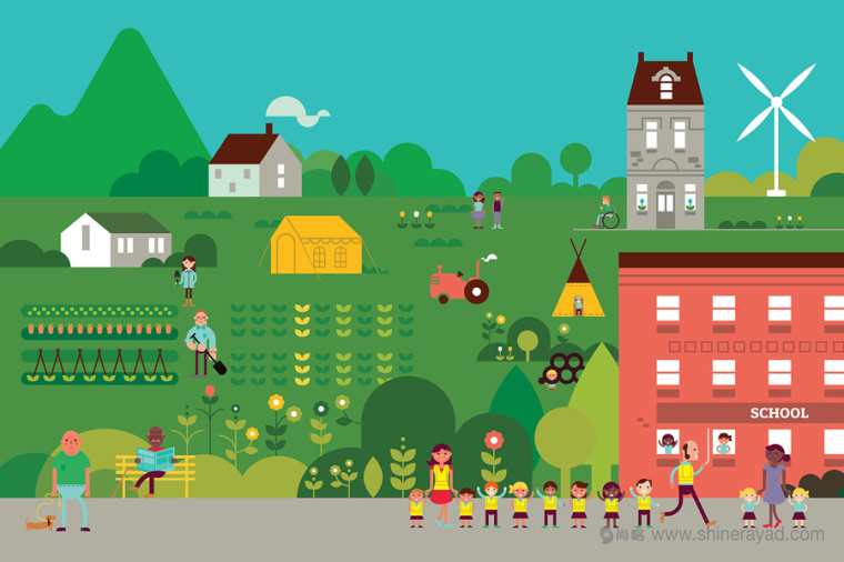 伊甸園公園品牌形象設計插畫設計-上海廣告設計公司-上海品牌形象設計公司3