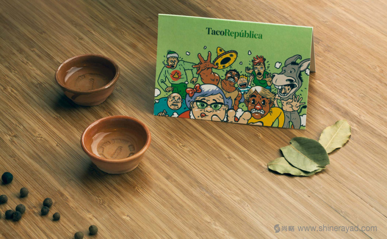 Taco República 墨西哥餐廳品牌形象設(shè)計漫畫風(fēng)格插畫設(shè)計-臺卡設(shè)計-上海品牌形象設(shè)計公司7