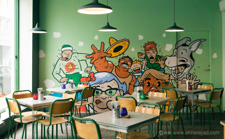 Taco República 墨西哥餐廳品牌形象設(shè)計漫畫風(fēng)格插畫設(shè)計-上海品牌形象設(shè)計公司5