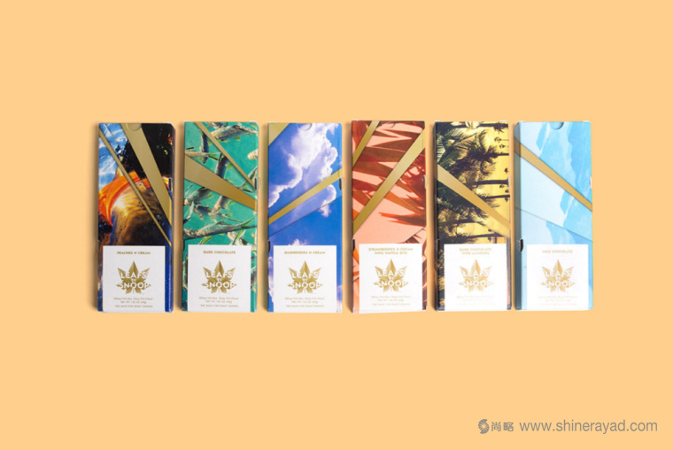 LEAFS BY SNOOP 大麻食品制品金色花朵包裝設計-上海包裝設計公司7