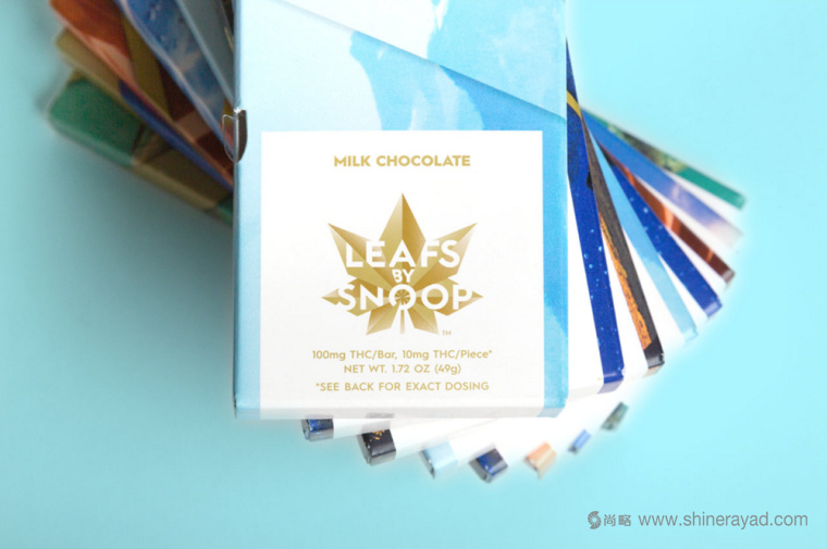 LEAFS BY SNOOP 大麻食品制品金色花朵包裝設計-上海包裝設計公司9