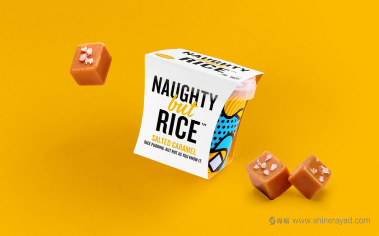 上海包裝設計公司設計欣賞：NAUGHTY 大米布丁奶制品包裝設計4