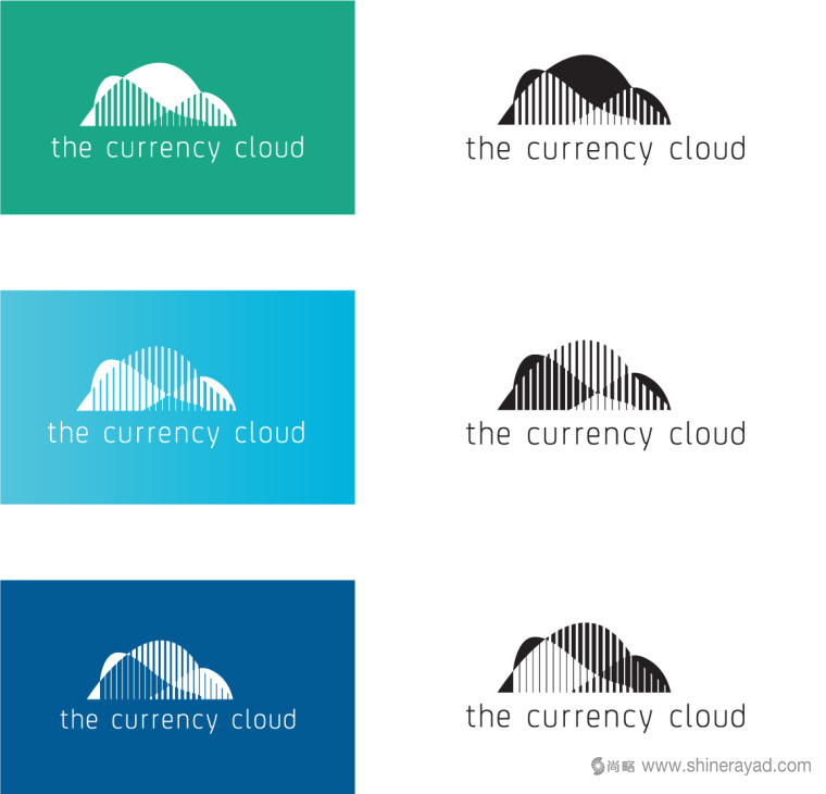 The Currency Cloud 云貨幣在線支付交易金融技術(shù)公司logo設(shè)計-上海logo設(shè)計公司2