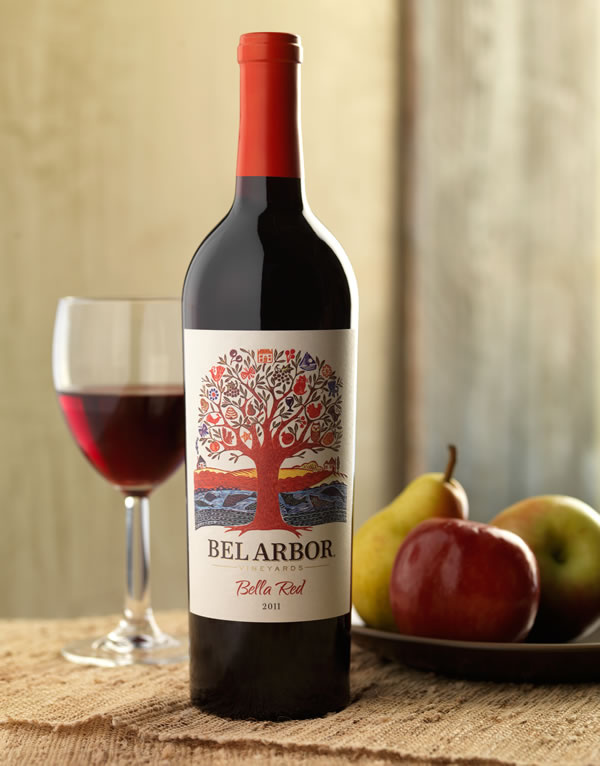 上海紅酒包裝設(shè)計(jì)公司設(shè)計(jì)欣賞：Bel Arbor 藝術(shù)樹酒標(biāo)葡萄酒包裝設(shè)計(jì)3