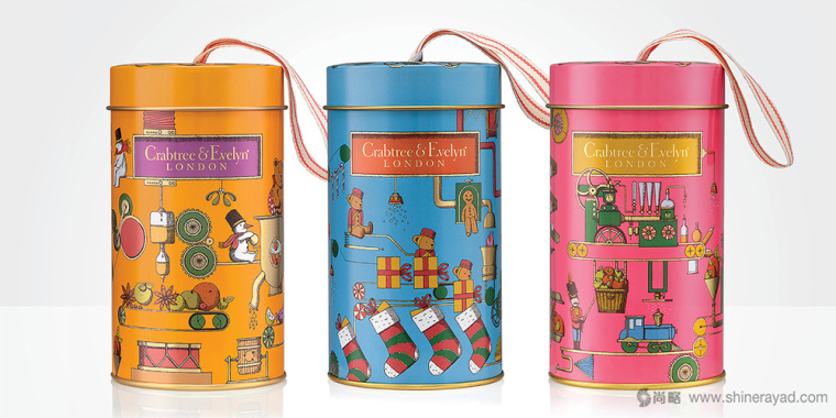 CRABTREE & EVELYN 保健品保健食品圣誕節禮品包裝設計-上海包裝設計公司1