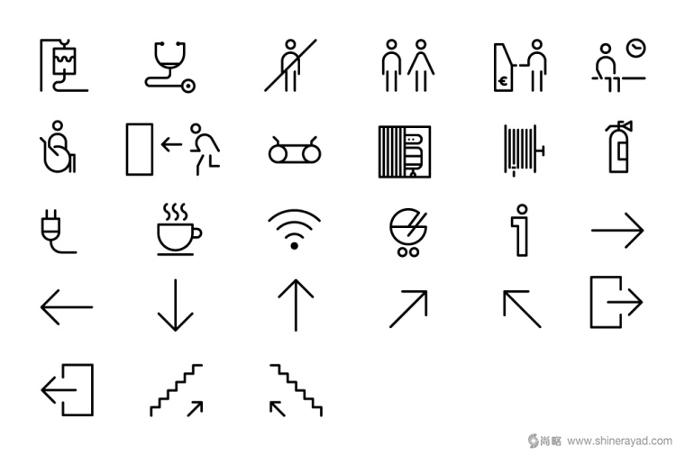 西班牙兒童腫瘤醫院Atencions內部空間導視設計-上海品牌形象設計公司5