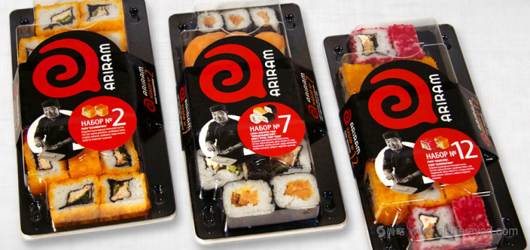 ARIRAM 盒裝壽司品牌包裝設計-上海包裝設計公司設計欣賞1