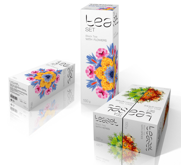 上海茶葉包裝設計公司設計欣賞：萬花筒風格TEASET 花茶水果茶包裝設計3