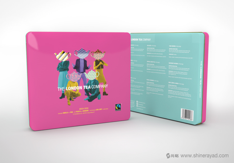 上海包裝設計公司分享：倫敦茶葉公司茶葉時尚禮盒包裝設計欣賞2