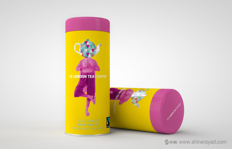 上海包裝設計公司分享：倫敦茶葉公司茶葉時尚圓筒禮盒包裝設計欣賞10