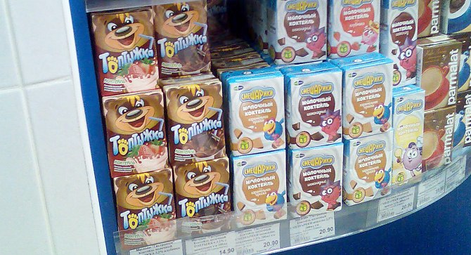 上海包裝設(shè)計公司分享利樂裝泰迪熊 Топтыжки 兒童牛奶酸奶食品包裝設(shè)計4