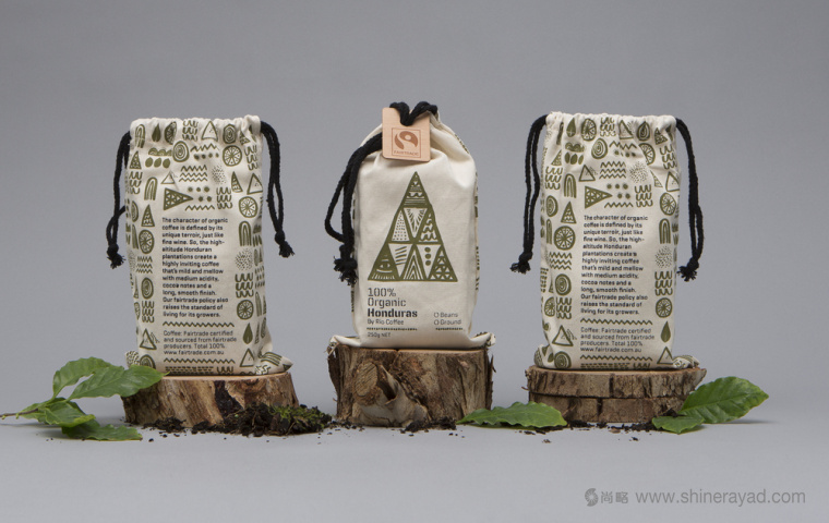 Rio 有機咖啡豆棉布袋包裝設計-上海包裝設計公司包裝設計欣賞2