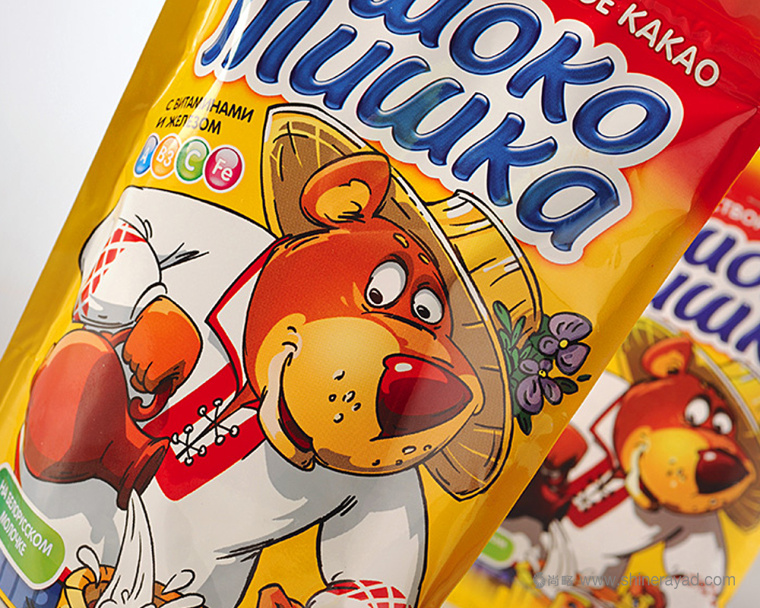 ШОКО 兒童牛奶包裝設計-小牛卡通牧民插畫設計-上海包裝設計公司6