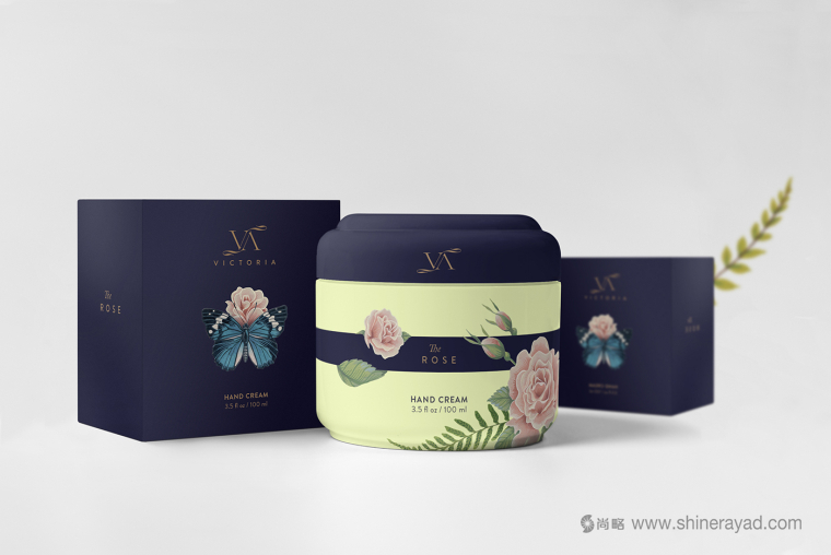 Victoria維多利亞高端女士美容化妝品護膚品洗浴產品包裝設計-上海化妝品包裝設計公司1