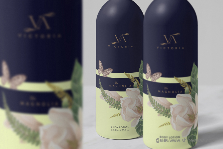 Victoria維多利亞高端女士美容化妝品護膚品洗浴產品包裝設計-上海化妝品包裝設計公司3