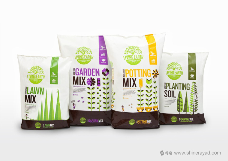 Living Earth 有機復合肥料化肥包裝設計-上海包裝設計公司設計佳作培訓2