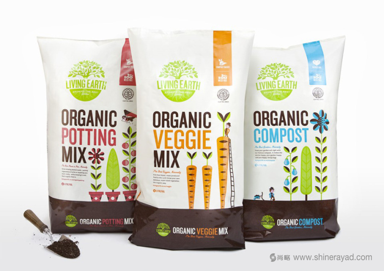 Living Earth 有機復合肥料化肥包裝設計-上海包裝設計公司設計佳作培訓1