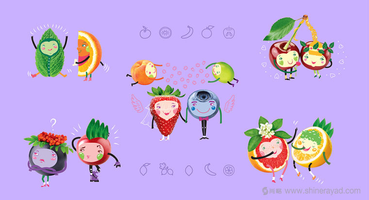 上海包裝設(shè)計(jì)公司設(shè)計(jì)欣賞：可愛卡通風(fēng)格 Feel Fruit 水果軟糖果凍包裝插畫設(shè)計(jì)9