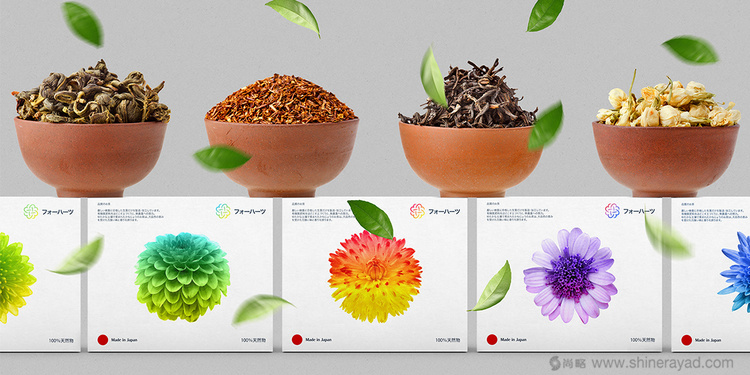 1上海包裝設計公司包裝欣賞-FOHATSU 日式花茶茶葉包裝設計