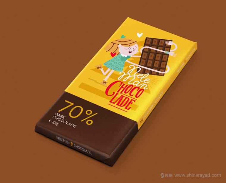 上海包裝設(shè)計(jì)公司設(shè)計(jì)欣賞：橡皮筋手臂人物插畫設(shè)計(jì)風(fēng)格Neleman 巧克力包裝設(shè)計(jì)7