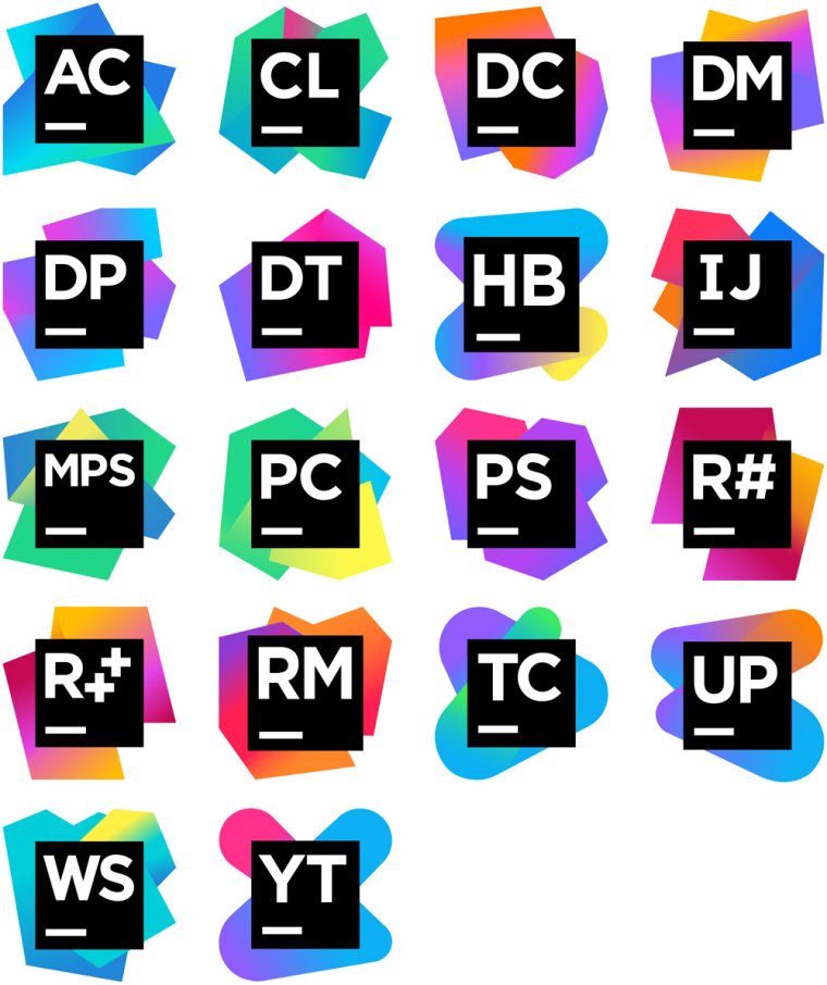上海LOGO設計公司分享Jetbrains 軟件品牌LOGO設計2