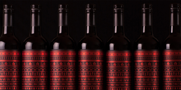 MULLING 圣誕節日裝慶祝風格葡萄酒酒包裝設計-尚略包裝設計公司1