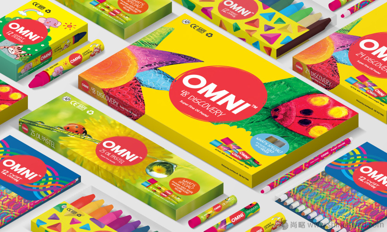 OMNI 水彩筆顏料筆繪畫工具文具盒子包裝設(shè)計(jì)-上海包裝設(shè)計(jì)公司8