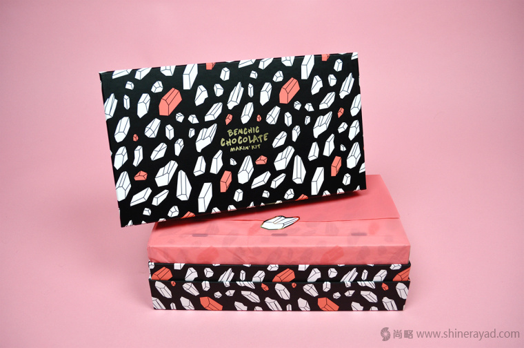 碎片幾何圖案風格 BenChic 巧克力包裝設計-上海包裝設計公司2
