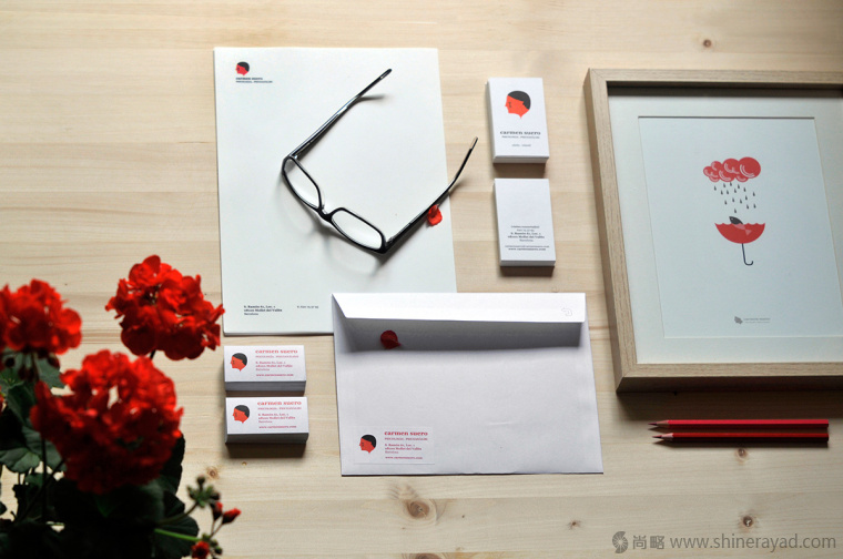 3.上海VI設計公司-Carmen Suero 心理健康咨詢機構品牌VI形象設計