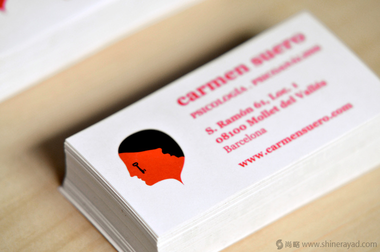 8.上海VI設計公司-Carmen Suero 心理健康咨詢機構品牌VI形象設計-名片設計