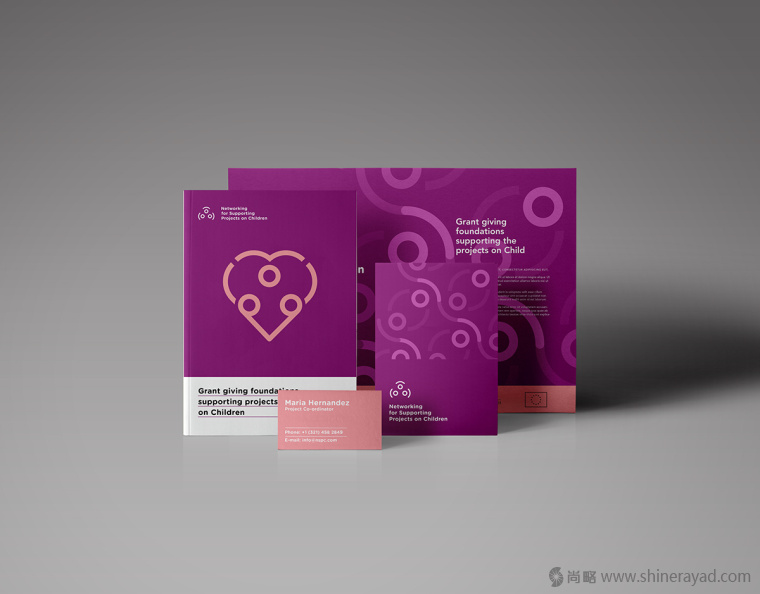 5.上海品牌形象設計公司-NGO 互聯網絡支持兒童公益活動品牌形象設計-宣傳冊物料設計