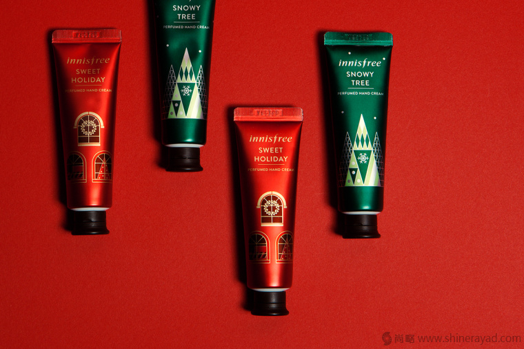 1上海包裝設計公司-韓國 Innisfree 女性化妝品護膚品品牌圣誕節日裝包裝設計