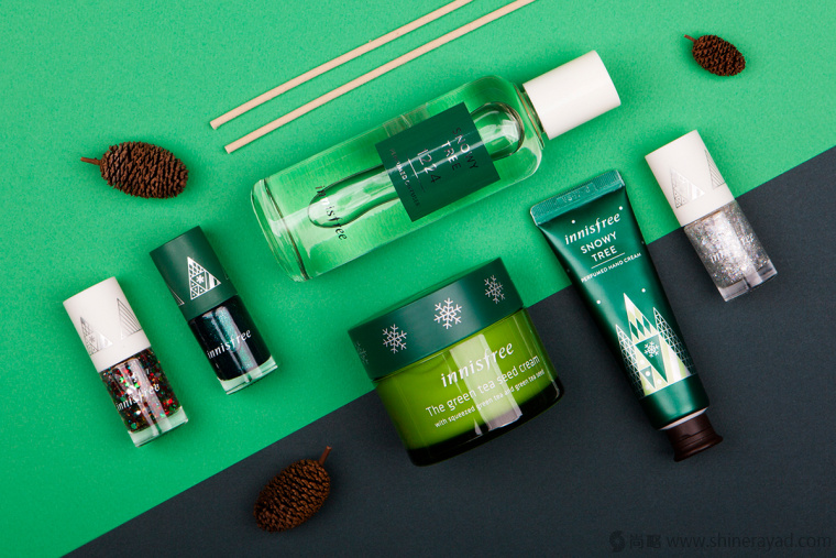 3上海包裝設計公司-韓國 Innisfree 女性化妝品護膚品品牌圣誕節日裝包裝設計
