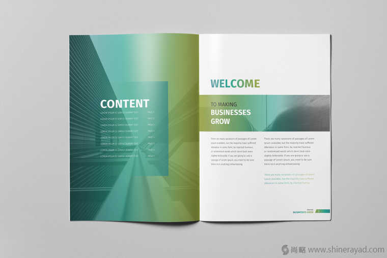 2.上海宣傳冊設計公司分享漸變色系風格工業品企業宣傳畫冊版式設計-畫冊扉頁設計
